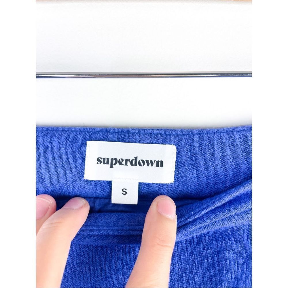 Superdown Becky Ruffle Tier Skirt in‎ Cobalt Size S - Picture 3 of 11